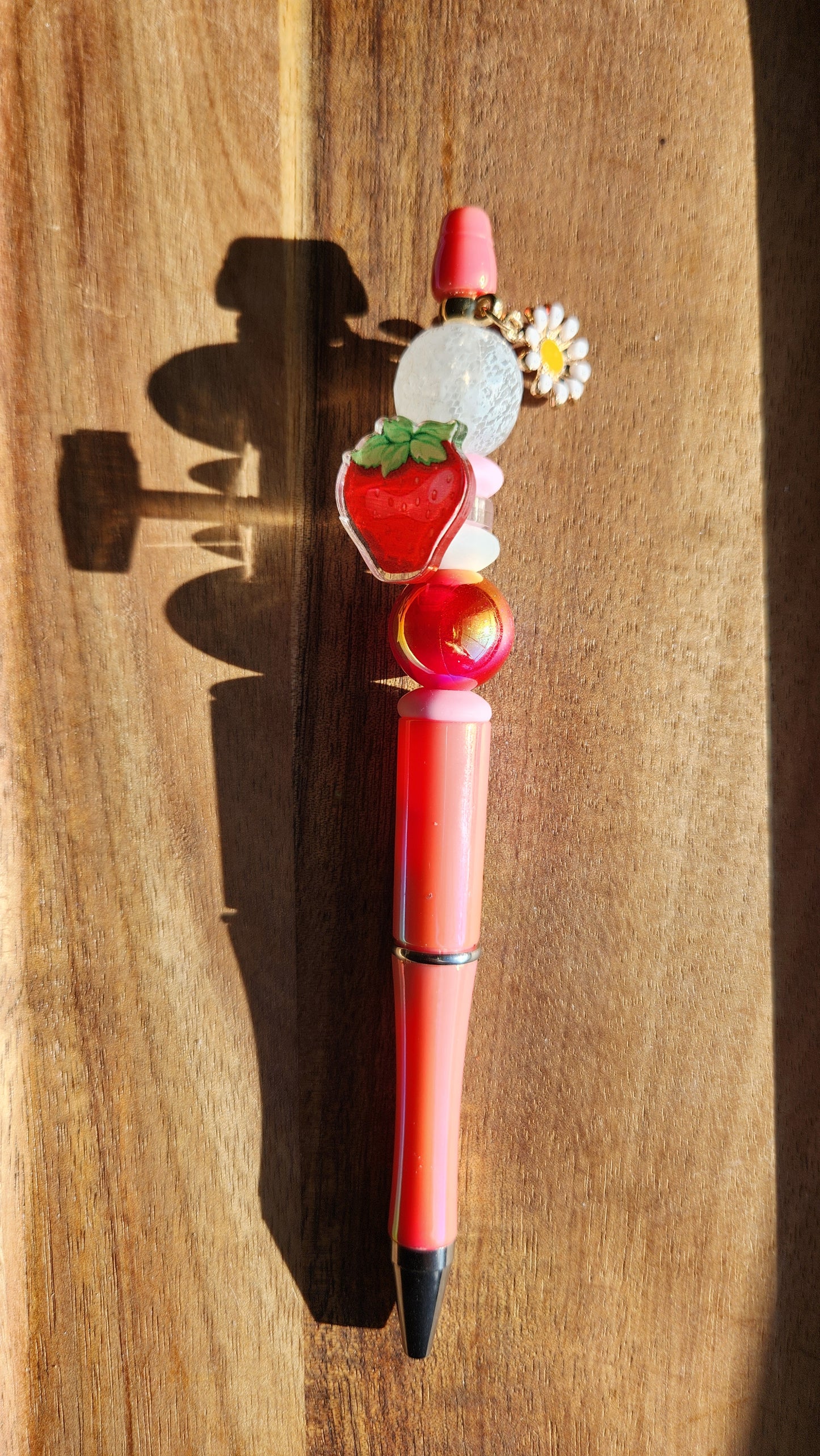 Strawberry Beadable Pen