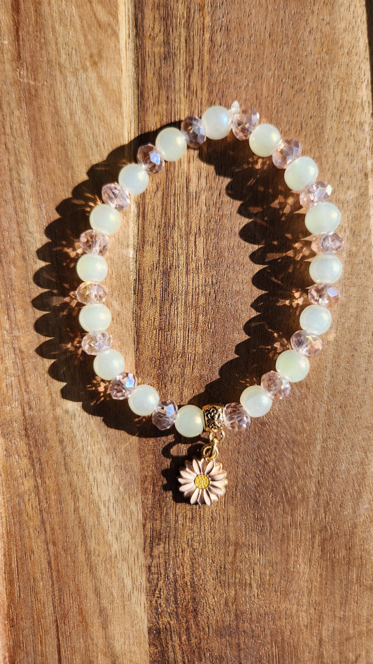 Pink Daisy Bracelet